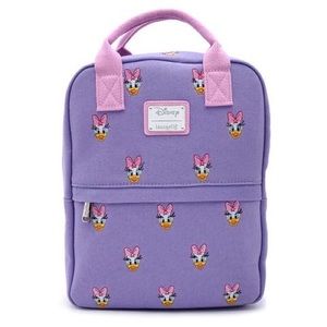 Loungefly Disney Daisy Duck Canvas Mini Backpack NWT